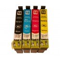 Pack Tinta 4 colores Epson T1815 Compatible