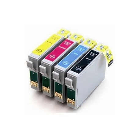 Pack Tinta 4 colores Epson T1285 Compatible