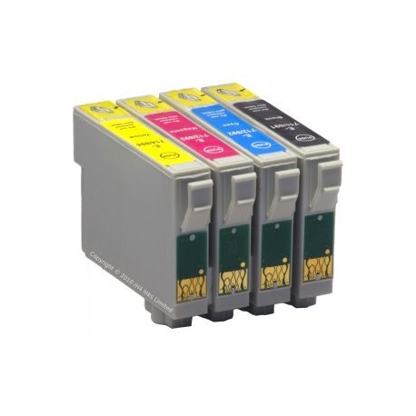 Pack Tinta 4 colores Epson T0715 Compatible