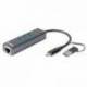 D-Link DUB-2332 USB-C/USB GbE Adapter 3xUSB 3.0