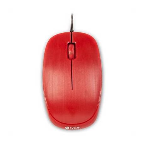 NGS Raton óptico Redflame 1000 Dpi Rojo