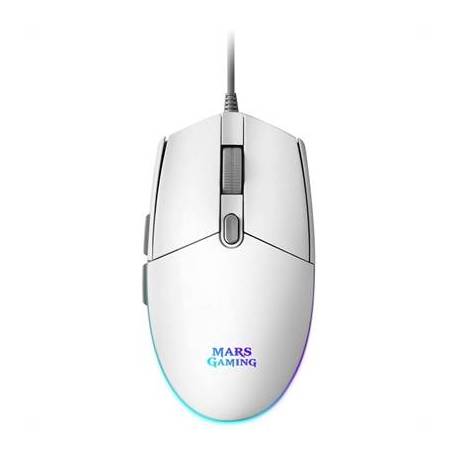 Mars Gaming Ratón MMG 3200dpi RGB FLOW Blanco