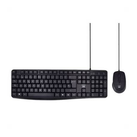 Ewent EW3006 kit teclado+ raton escrit. silenciosa