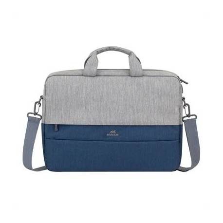 RIVACASE 7532 Grey/blue Prater Maletín 15,6' gris-
