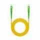 Nanocable Cable fibra SC/APC LSZH Amarillo 10m