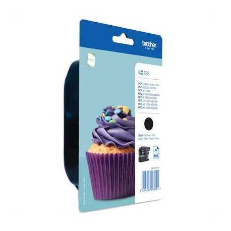 Brother Cartucho LC123BKBP Negro Blister