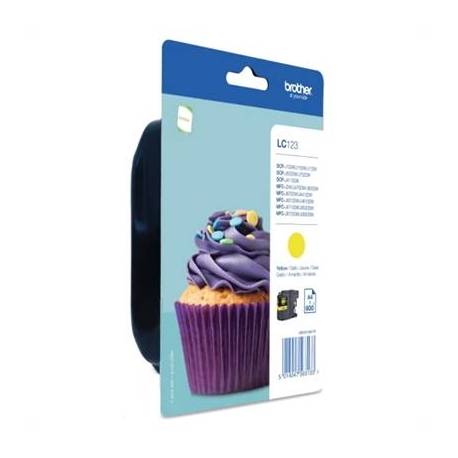 Brother Cartucho LC123YBP Amarillo Blister