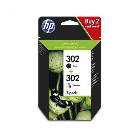HP Cartucho Multipack 302 Negro+ Color