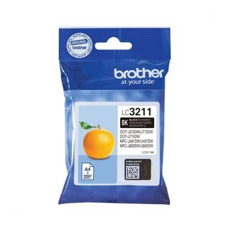 Brother Cartucho LC3211BK Negro Blister