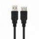 Nanocable Cable USB 2.0 Tipo-A M/H P Negro 1m