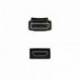 Nanocable Cable Conversor DP a HDMI 0,5 M Negro