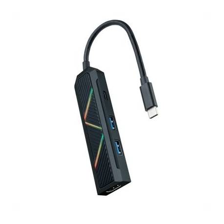 Nanocable Hub USB-C 4 en 1 USB-A+USB-C+HDMI