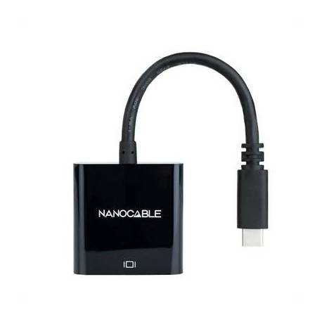 Nanocable Conversor USB-C/M a HDMI/H Negro 15cm