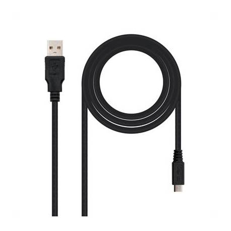 Nanocable Cable USB 2.0 A/M Micro USB B/M 0,8 M