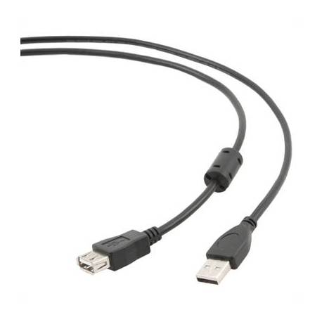 Gembird Cable USB 2.0 A/M-A/H 1,8 Mts Ngr Ferr
