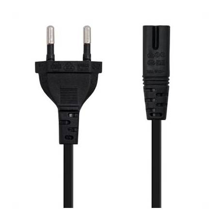 Nanocable Cable Alim. forma 8 CEE7/16/M-C7/H, 1.5m
