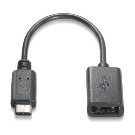 Nanocable Cable USB 2.0 3A, USB-C/M-A/F, 15cm