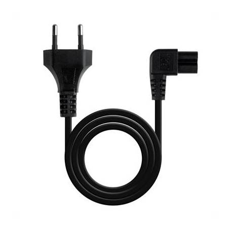 Nanocable Cable Alim. forma 8 Acodado CEE7/C7 1.8m