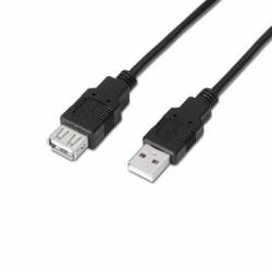 Aisens Cable USB 2.0 Tipo A/M-A/H negro 1.8m
