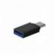 Aisens Mini Adaptador USB 3.2 Gen1 3A CM-AH Negro
