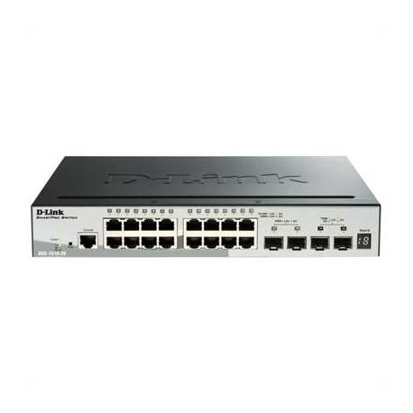 D-Link DGS-1510-20/E Switch L2 16xGb 2xSFP+ 2x10Gb