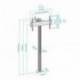 Tooq FS2270M-B Soporte suelo fijo 37-70'