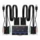 Nanocable KVM Switch VGA USB 1u-2PC+Cable
