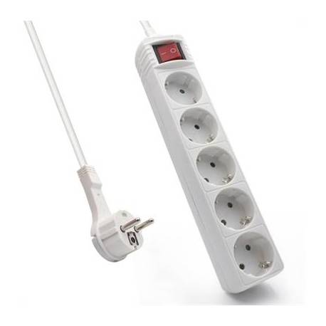 EWENT EW3955 Regleta 5 Tomas / 1 interruptor 1.5m