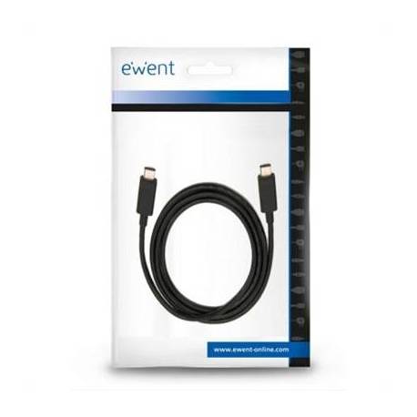 Ewent Cable USB-C Carga Rápida 60W 10Gbps,4K 1m
