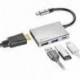 NGS Adaptador multipuerto USB-C 4 EN 1