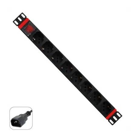 WP Regleta 19' 8 Tomas Schuko On/Off switch