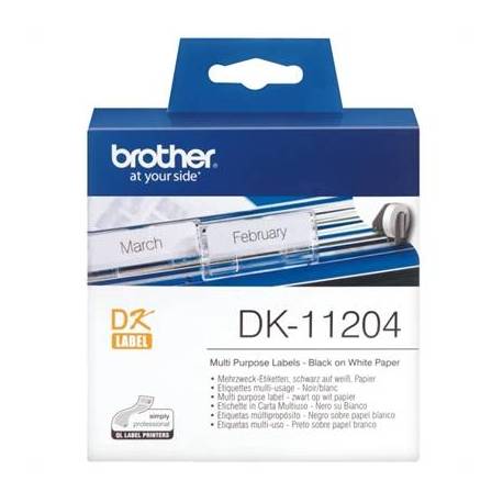 Brother Etiquetas DK11204 Multiuso 17x54 mm 400 ud