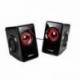 Mars Gaming Altavoces 2.0 MS1 negro/rojo