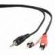 Gembird Cable Audio 3.5mm(M) a 2 RCA(M) 2.5 Mts
