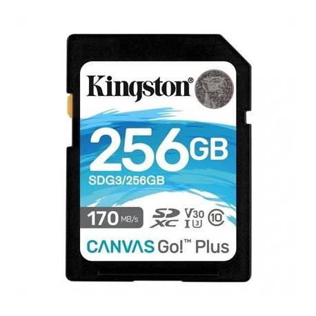 Kingston Canvas Go! Plus SD 256GB class 10 U3 V30
