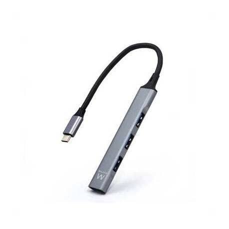 EWENT Hub Slim tipo C 4 puertos