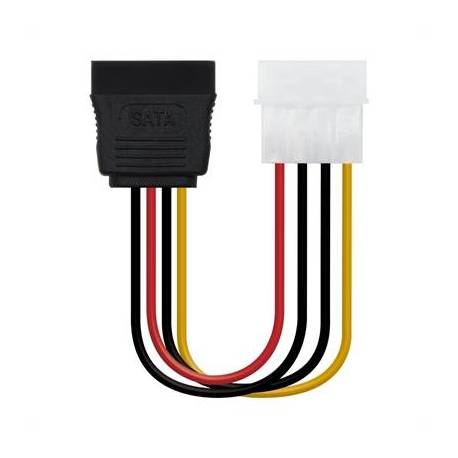 Nanocable Cable SATA, Molex M-SATA/H, 16cm