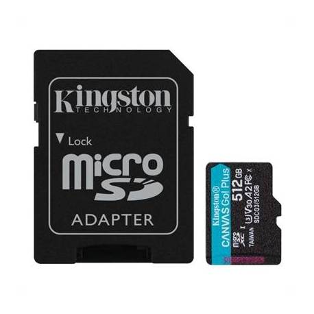 Kingston SDCG3/512GB microSD A2 clase 10 512GB c/a