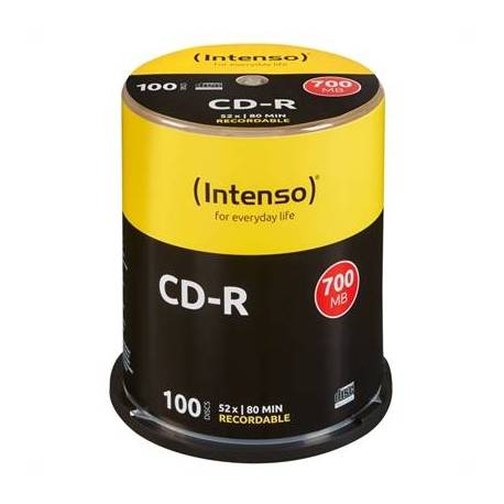 Intenso CD-R 700MB/80min tubo 100 unidades
