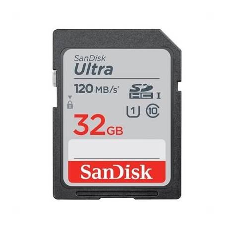 SanDisk Ultra 32GB SDHC Memory Card 120MB/s