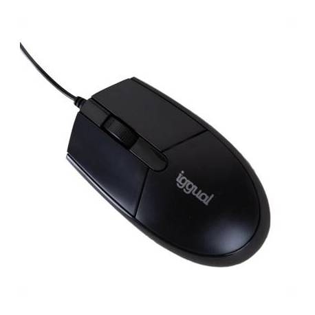 iggual Ratón óptico COM-BASIC3-800DPI negro