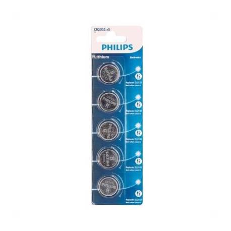 Philips Pila Boton Litio CR2032 3v Blister*5