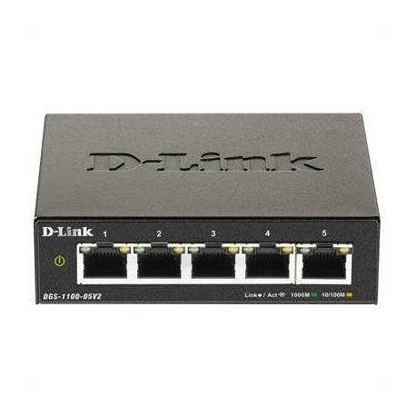 D-Link DGS-1100-05V2 Switch 5xGigabit EasySmart
