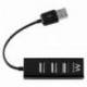 Ewent EW1123 MINI-HUB USB 4 Puertos Negro