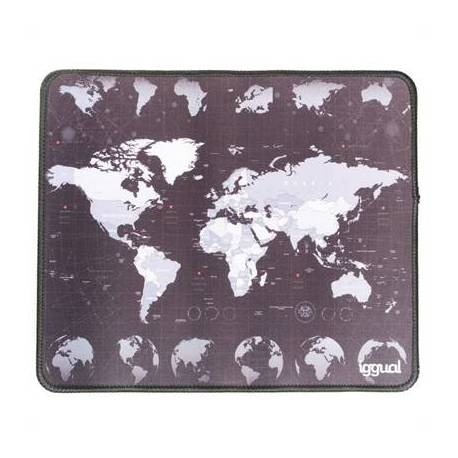 iggual Alfombrilla mapamundi ratón 30x25 cm