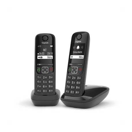 Gigaset AS690 Inalámbrico DECT DUO Negro