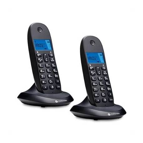 MOTOROLA C1002 CB+ Telefono DECT Negro Duo