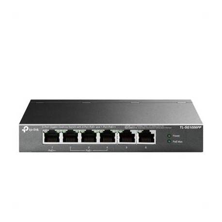 TP-Link TL-SG1006PP Switch 6xGB (3xPoE+ 1xPoE++)