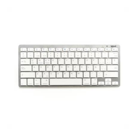 iggual Teclado Bluetooth Slim TKL-BT plata