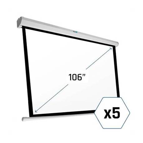 iggual Pack 5 x Pantalla 106' 16:9 234x131 eléctri